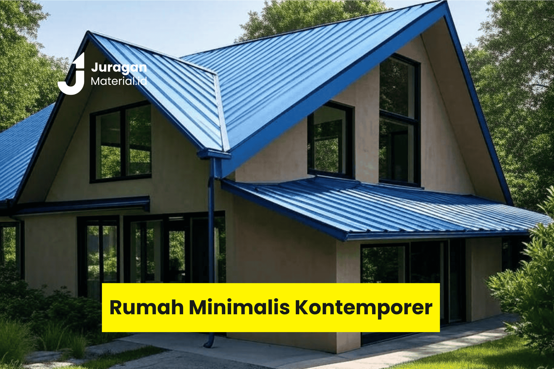 Ide Desain Rumah dengan Atap Metal yang Modern dan Kokoh