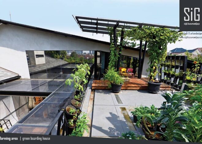 Inspirasi Desain Rumah Atap Flat dengan Rooftop Garden yang Menawan