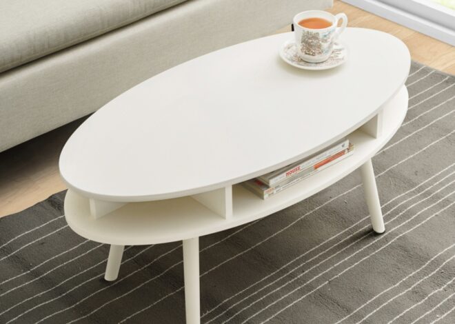 Meja Kopi Oval Minimalis Pieree: Sentuhan Elegan untuk Ruang Anda