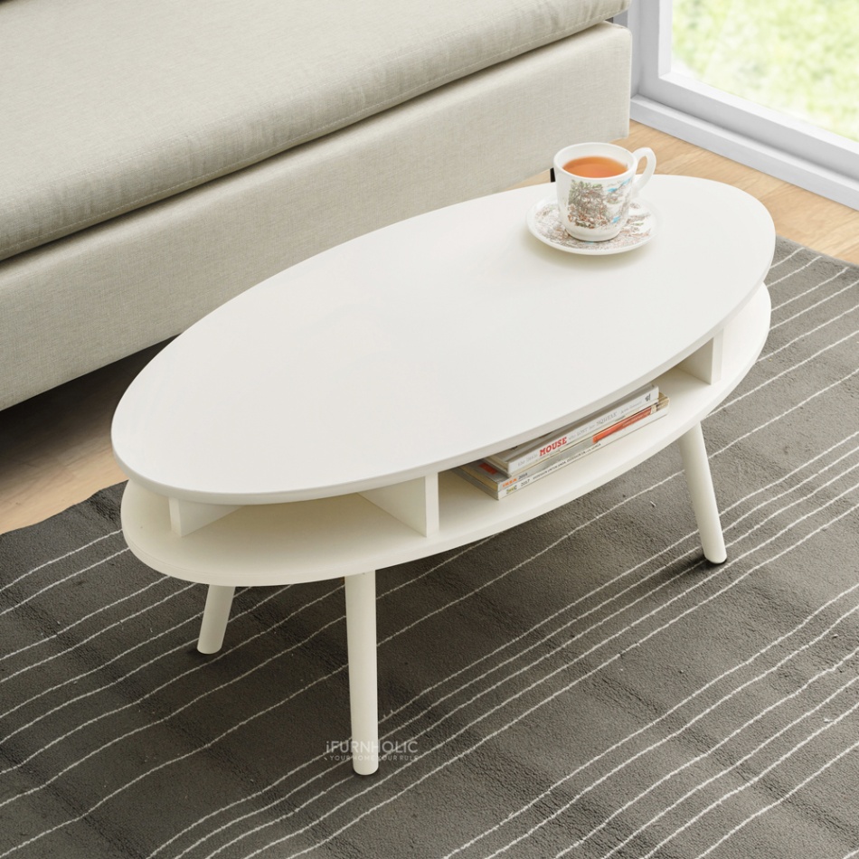 Meja Kopi Oval Minimalis Pieree: Sentuhan Elegan untuk Ruang Anda