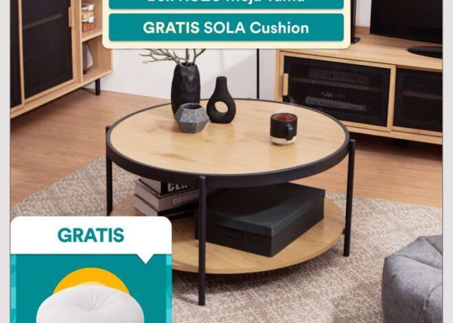 Meja Minimalis KOZU Coffee Table: Sentuhan Elegan untuk Ruang Tamu