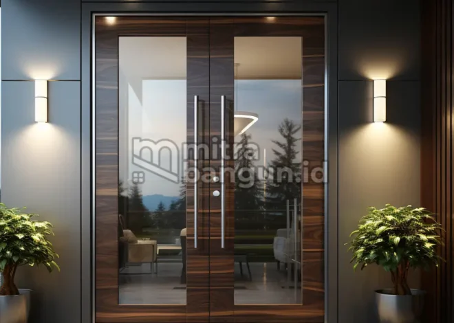 Model Pintu Kaca Rumah Depan 2 Lapis untuk Keamanan dan Estetika